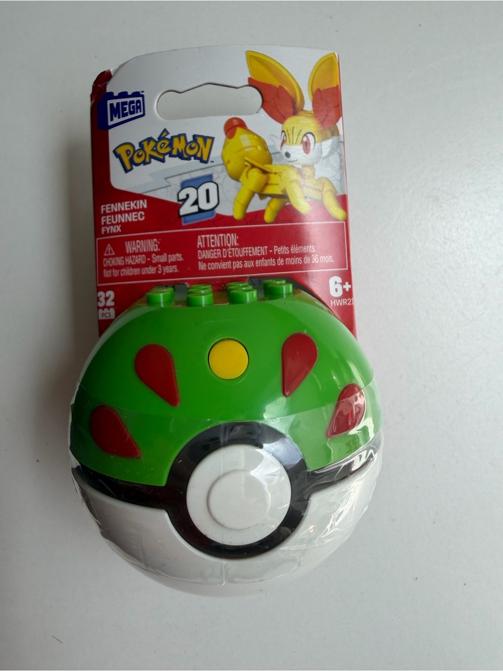 Mega Pokémon Pokeball Construx Series 20 Fennekin
